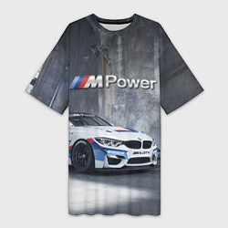 Женская длинная футболка BMW M4 GT4 - racing team - motorsport