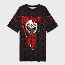 Женская длинная футболка Slipknot объемные соты