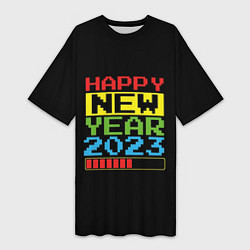 Женская длинная футболка Новый год 2023 загрузка
