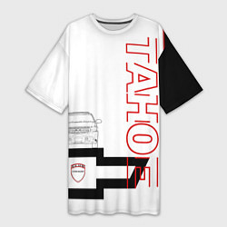 Женская длинная футболка Tahoe club chevrolet
