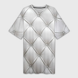 Женская длинная футболка Стёганая мебельная кожа - texture