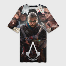Женская длинная футболка Assassins Creed Eivor