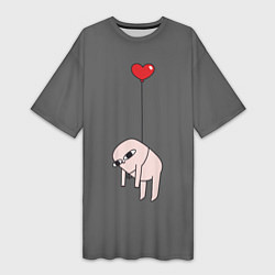 Женская длинная футболка Ketnipz love