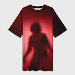 Женская длинная футболка Horror stories