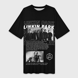 Футболка женская длинная Linkin Park Chester Bennington, цвет: 3D-принт