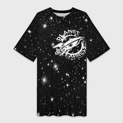 Женская длинная футболка Футурама межпланетный экспресс