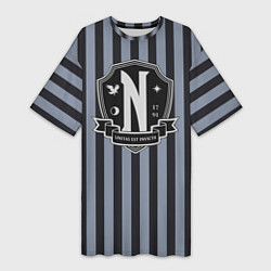 Женская длинная футболка Nevermore Academy