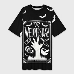 Женская длинная футболка Wednesday - thing