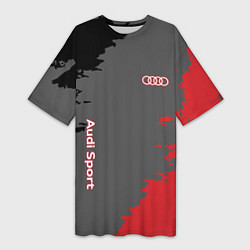 Женская длинная футболка Audi sport grunge