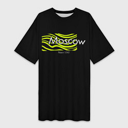Женская длинная футболка Moscow since 1147
