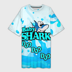 Женская длинная футболка Baby Shark Doo-Doo-Doo