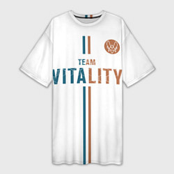 Женская длинная футболка Форма Team Vitality white