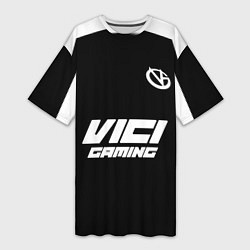 Женская длинная футболка Форма Vici Gaming black