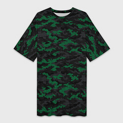 Женская длинная футболка Точечный камуфляжный узор Spot camouflage pattern
