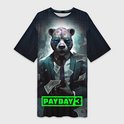 Женская длинная футболка Payday 3 bear