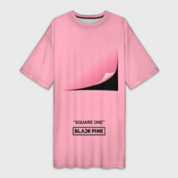 Женская длинная футболка Blackpink Square one