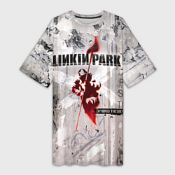 Женская длинная футболка Linkin Park Hybrid Theory
