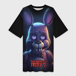 Женская длинная футболка Bonnie FNAF