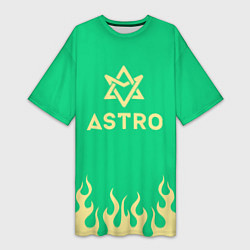 Женская длинная футболка Astro fire