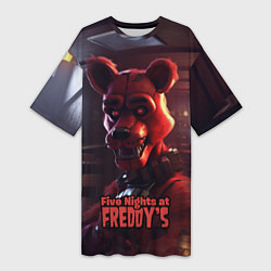 Женская длинная футболка Five Nights at Freddys Mangle