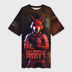 Женская длинная футболка Five Nights at Freddys Mangle