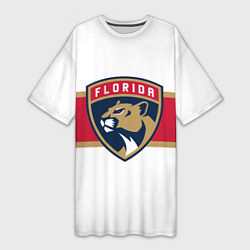 Женская длинная футболка Florida panthers - uniform - hockey