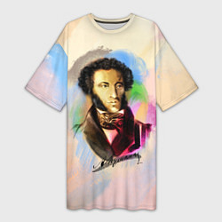Женская длинная футболка А Пушкин