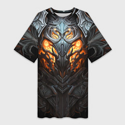 Женская длинная футболка Огненный доспех рыцаря Dark Souls