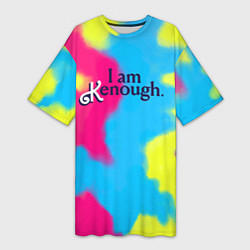 Женская длинная футболка I Am Kenough Tie-Dye