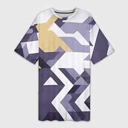 Женская длинная футболка Абстрактный принт от нейросети