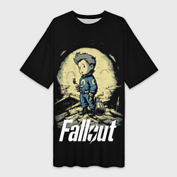 Женская длинная футболка Fallout boy