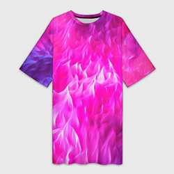 Женская длинная футболка Pink texture