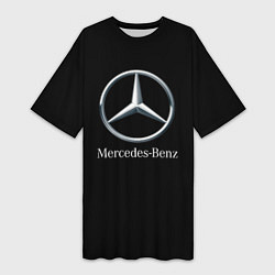Женская длинная футболка Mercedes-benz sport auto