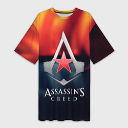 Женская длинная футболка Assassins Creed ussr