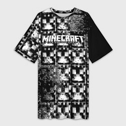 Женская длинная футболка Minecraft online game