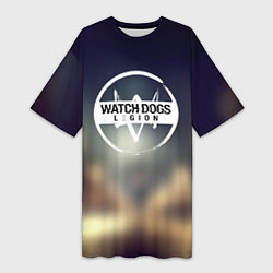 Женская длинная футболка Watch Dogs легион