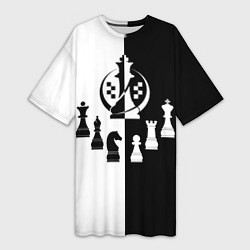Женская длинная футболка Шахматист гроссмейстер