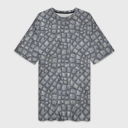 Футболка женская длинная Мостовая текстура, цвет: 3D-принт