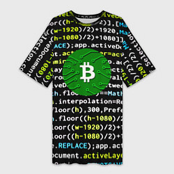 Женская длинная футболка Bitcoin сатоши