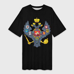 Женская длинная футболка Держава герб Российской империи