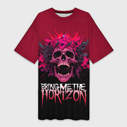 Женская длинная футболка Bring Me the Horizon - rock band