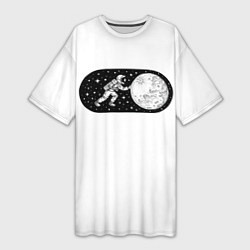 Футболка женская длинная Space on, цвет: 3D-принт