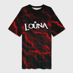 Женская длинная футболка Louna storm рок группа