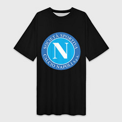Женская длинная футболка Napoli fc