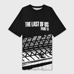 Женская длинная футболка The Last of Us краски асфальт