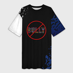 Женская длинная футболка Bully game краски рокстар