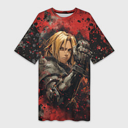 Женская длинная футболка Edward Elric - Fullmetal Alchemist