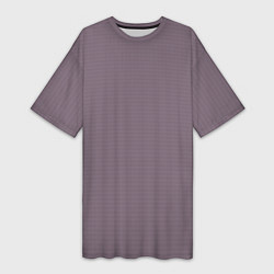 Женская длинная футболка Ежевичный однотонный текстурированный