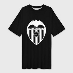 Женская длинная футболка Valencia club sport fc