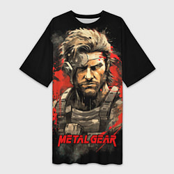 Женская длинная футболка Venom Snake Metal gear game